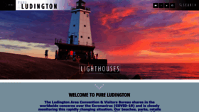 What Pureludington.com website looked like in 2020 (3 years ago)