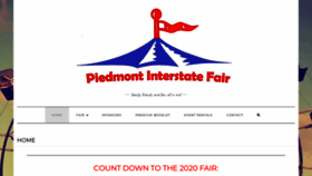 What Piedmontinterstatefair.com website looked like in 2020 (3 years ago)