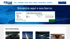 What Portalnautico.com.br website looked like in 2020 (3 years ago)