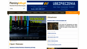 What Pieninyinfo.pl website looked like in 2020 (3 years ago)