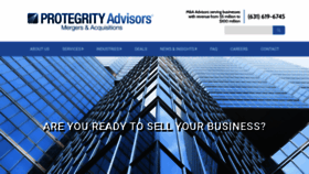 What Protegrityadvisors.com website looked like in 2020 (3 years ago)