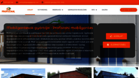 What Profimobilgarazs.hu website looked like in 2020 (3 years ago)