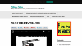 What Philippawrites.co.uk website looked like in 2020 (3 years ago)