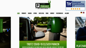 What Parkhausplatzhirsch.de website looked like in 2020 (3 years ago)