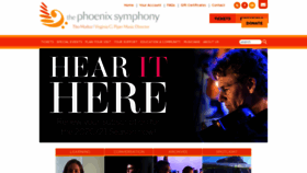 What Phoenixsymphony.com website looked like in 2020 (3 years ago)