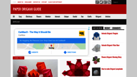 What Paperorigami.blogspot.com website looked like in 2020 (3 years ago)