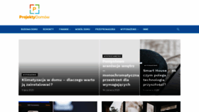 What Projektydomow1.pl website looked like in 2020 (3 years ago)