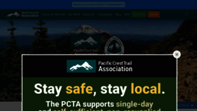 What Pcta.org website looked like in 2020 (3 years ago)