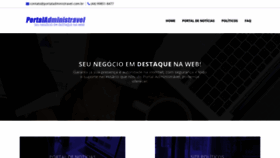 What Portaladministravel.com.br website looked like in 2020 (5 years ago)