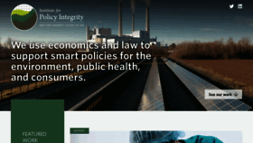 What Policyintegrity.org website looked like in 2020 (3 years ago)