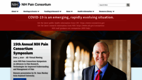 What Painconsortium.nih.gov website looked like in 2020 (3 years ago)