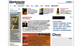 What Perlentaucher.de website looked like in 2020 (3 years ago)