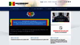 What Primature.sn website looked like in 2020 (5 years ago)