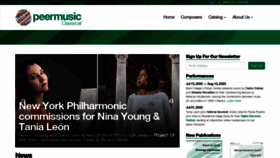 What Peermusicclassical.com website looked like in 2020 (3 years ago)