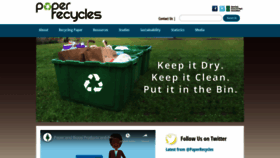 What Paperrecycles.org website looked like in 2020 (3 years ago)