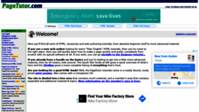 What Pagetutor.com website looked like in 2020 (3 years ago)