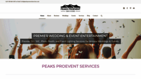 What Peaksproeventservices.com website looked like in 2020 (3 years ago)