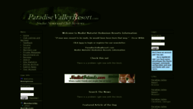 What Paradisevalleyresort.com website looked like in 2020 (3 years ago)