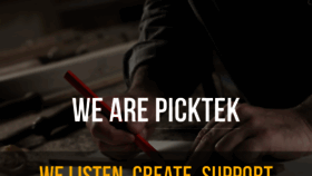 What Picktek.com website looked like in 2020 (3 years ago)