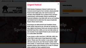 What Psegnuclearcreditunion.com website looked like in 2020 (3 years ago)