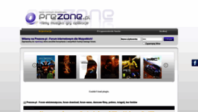 What Prezone.pl website looked like in 2020 (3 years ago)