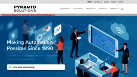 What Pyramidsolutions.com website looked like in 2020 (3 years ago)