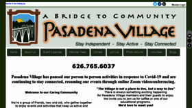 What Pasadenavillage.org website looked like in 2020 (3 years ago)