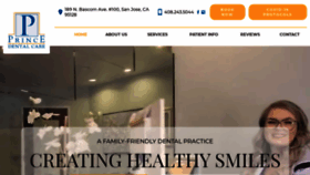 What Princedentalcare.com website looked like in 2020 (5 years ago)