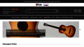 What Projectmusic.net website looked like in 2020 (3 years ago)