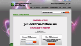 What Putlockerwatchfree.ws website looked like in 2020 (3 years ago)