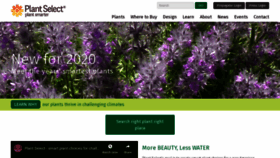 What Plantselect.org website looked like in 2020 (6 years ago)
