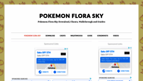 What Pokemonfloraskyrom.com website looked like in 2020 (3 years ago)