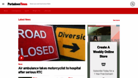 What Portadowntimes.co.uk website looked like in 2020 (3 years ago)