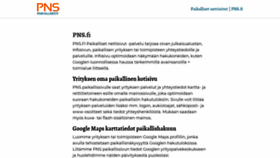 What Pns.fi website looked like in 2020 (3 years ago)