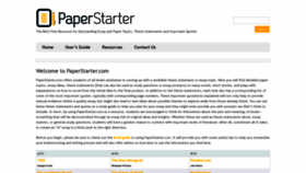 What Paperstarter.com website looked like in 2020 (3 years ago)