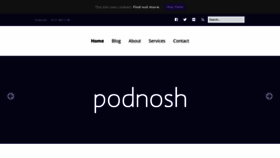 What Podnosh.com website looked like in 2020 (3 years ago)