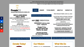 What Peopletv.org website looked like in 2020 (3 years ago)
