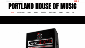 What Portlandhouseofmusic.com website looked like in 2020 (3 years ago)