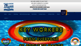What Poolsidemanor.com website looked like in 2020 (3 years ago)