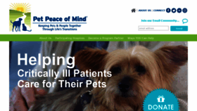 What Petpeaceofmind.org website looked like in 2020 (3 years ago)