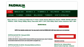 What Paidnaija.com website looked like in 2020 (3 years ago)