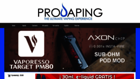What Provaping.com website looked like in 2020 (3 years ago)