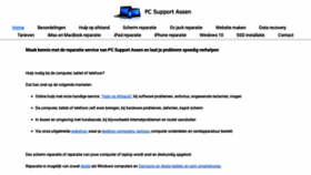What Pcsupportassen.nl website looked like in 2020 (3 years ago)