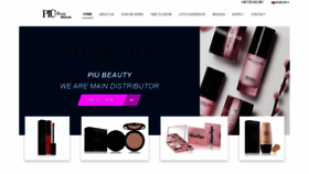 What Piubeautywholesale.com website looked like in 2020 (3 years ago)