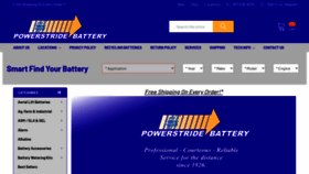 What Powerstridebattery.com website looked like in 2020 (3 years ago)