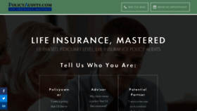 What Policyaudits.com website looked like in 2020 (3 years ago)