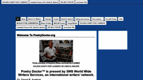 What Poetrydoctor.org website looked like in 2020 (3 years ago)