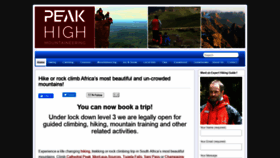What Peakhigh.co.za website looked like in 2020 (3 years ago)