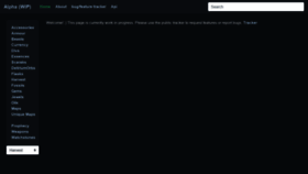 What Poe.watch website looked like in 2020 (6 years ago)