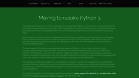 What Python3statement.org website looked like in 2020 (3 years ago)
